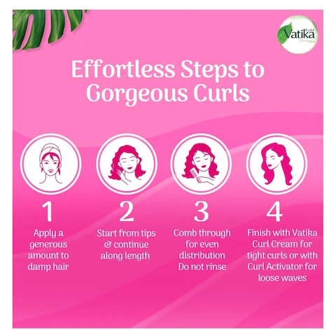 Dabur Vatika Effortless Curls Leave-in-Conditioning Hair Cream 300ml