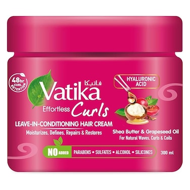 Dabur Vatika Effortless Curls Leave-in-Conditioning Hair Cream 300ml