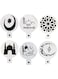 6 Pcs lot Professional Ramadan Kareem Eid Mubarak Art Coffee Print Mold Stencils