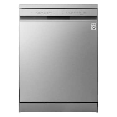 LG QuadWash Freestanding Dishwasher, DFC513FV, 14 Place Settings, Turbo Cycle, Platinum Silver