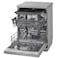 LG QuadWash Freestanding Dishwasher, DFC513FV, 14 Place Settings, Turbo Cycle, Platinum Silver