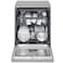 LG QuadWash Freestanding Dishwasher, DFC513FV, 14 Place Settings, Turbo Cycle, Platinum Silver