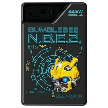 Transformers Bumble Bee NBE2 Power Bank TFD10, 10000mAh, Grey, 22.5 W