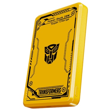 ترانسفورمرز بنك الطاقة شحن سريع TFD02، 10000 مللي أمبير/ساعة، 20 واط -أصفر-