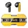 Transformers Truly Wireless Bluetooth In-Ear Earbuds with Charging Case TFT01, Yellow