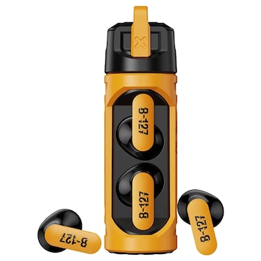 Transformers B-127 Truly Wireless Bluetooth In-Ear Earbuds with Charging Case TFT11, Yellow