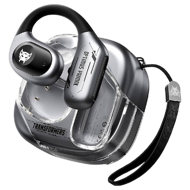 Transformers Optimus Primal Truly Wireless Bluetooth On-Ear Earphones with Charging Case TF-T18, Grey