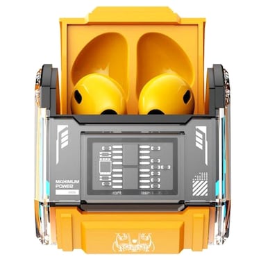 Transformers Truly Wireless Bluetooth In-Ear Earbuds with Charging Case MG-C03, Yellow