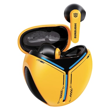 Transformers Bumble Bee Truly Wireless Bluetooth In-Ear Headphones with Charging Case TF-T30, Yellow
