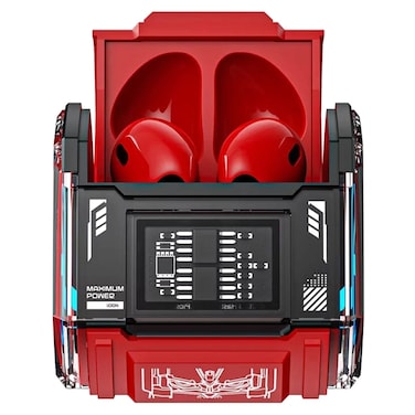Transformers Truly Wireless Bluetooth In-Ear Earbuds with Charging Case MG-C03, Red