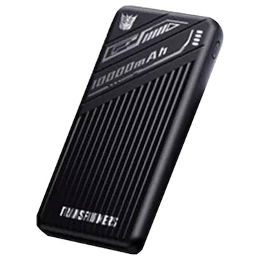 Transformers Power Bank with Built-in USB-C to Lightning Charging Cable TFD28, 10000mAh, Black