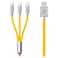 Transformers 3-in-1 Data Sync and Charging Cable TFA03, Yellow, 1.2m