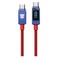 Transformers USB-C to USB-C PD Data Sync and Charging Cable TF-A18, Blue and Red, 1m, 100 W