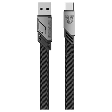 Transformers USB-A to USB-C Data Sync and Charging Cable TFA08, Grey, 1.5m