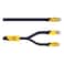 Transformers USB-C to USB-C/Lightning 2-in-1 Data Sync and Charging Cable TF-A09, Yellow and Black, 1.2m