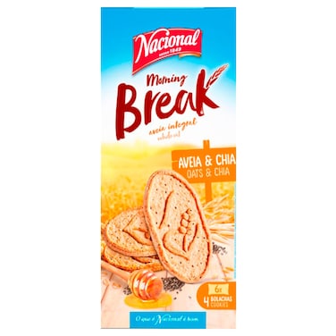 Nacional Morning Break Oats and Chia Cookies 300g