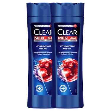 Clear Style Express 2-in-1 Shampoo And Conditioner For Men 350ml Pack of 2