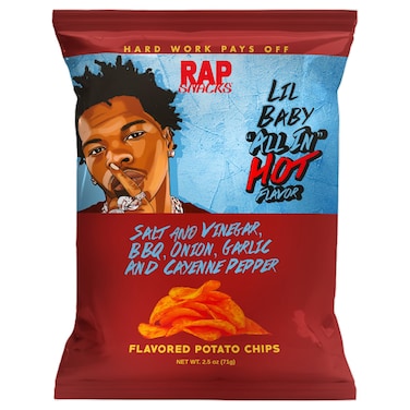 Rap Snacks Lil Baby All In Hot Flavoured Potato Chips 71g