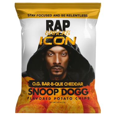 Rap Snacks Icon O.G. Bar-B-Que Cheddar Snoop Dogg Flavoured Potato Chips 71g