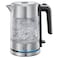 Russell Hobbs Compact Home Electric Kettle 24191, 2400 W, 0.8 L, Silver, Glass, Cordless