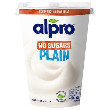 Alpro No Sugars Plain Yogurt 500g