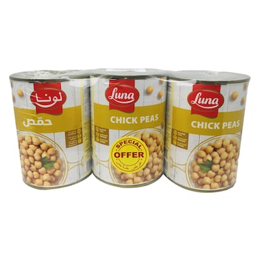 Luna Chick Peas 380gm Pack of 3