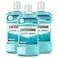 Listerine Daily Mouthwash Cool Mint Refreshing Alcohol-Free 500ml Pack of 3