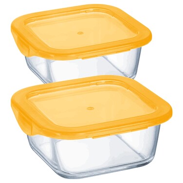 أركوبال كيب إن بوكس حافظة طعام مربعة الشكل سعة 760 ملل قطعتين