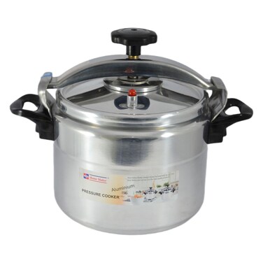Home Maker Aluminium Pressure Cooker Silver 10L