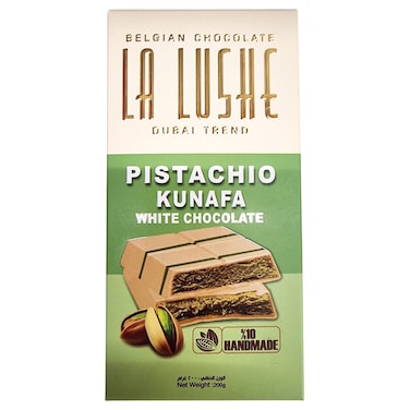 La Lushe Pistachio Kunafa White Chocolate, 200g