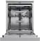 Midea 15 Place Settings Smart Freestanding Dishwasher With &amp;amp; 9 Program, Wi-Fi, Delay Start &amp;amp; Auto Open Function, Silent &amp;amp; High Energy Efficient, Rapid &amp;amp; Cloud Wash, Silver, WQP15-W7633D(SS)-GCC-CLR01