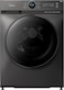 Midea 10/7 kg Washer Dryer, 1400 RPM, BLDC Inverter, 16 Programs, Steam Care, Wi-Fi, Auto Clean, Lunar Dial, Titanium &amp;ndash; MF200D100WBTGCC-CLR01.