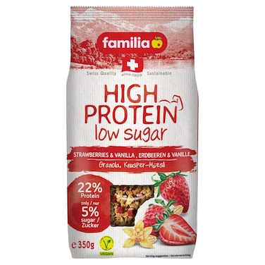 Familia High Protein Low Sugar Strawberries and Vanilla Muesli 350g