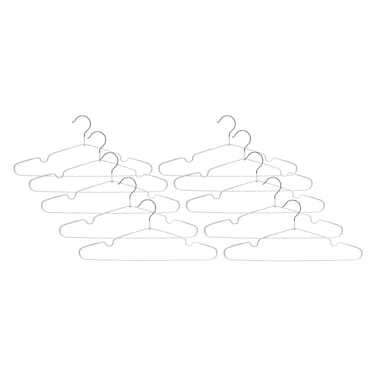 شماعة ملابس معدنية، 10 قطع