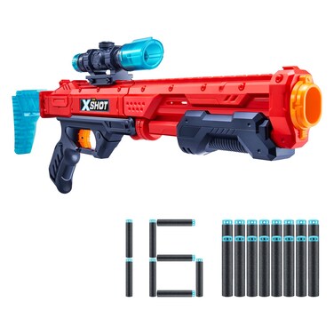 Zuru X-Shot Excel Hawk Eye Blaster Gun Toy 16 Darts