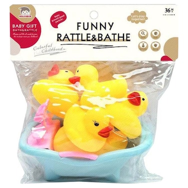 Haijiabao PVC Vinyl Funny Rattle and Bath Duck Set