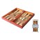 Ambassador Backgammon Folding Wooden Gaming Board