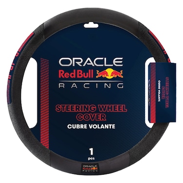 Red Bull Oracle Racing Steering Wheel Cover 03 Black and Red