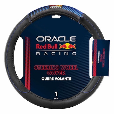 Red Bull Oracle Racing Steering Wheel Cover 06 Black and White