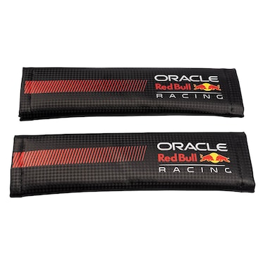 Red Bull Oracle Racing Shoulder Pads Pair 01 Black and Red