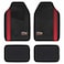 Red Bull Oracle Racing Carpet and Car Mats Black and Red 01 4 PCS