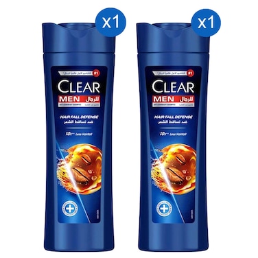 Clear Hair Fall Defense Anti-Dandruff Shampoo 400ml Pack of 2