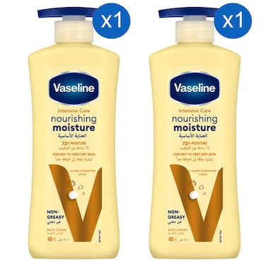 Vaseline Intensive Care Nourishing Moisture Body Lotion 400ml Pack of 2
