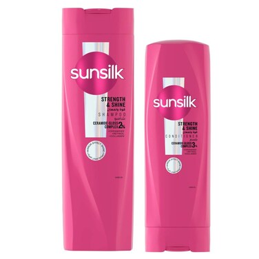 Sunsilk Strength &amp; Shine Shampoo and Strength &amp; Shine Cream Conditioner 400ml+350ml