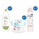 Dove Care By Nature Restoring Body Wash with Coconut Oil and Almond Milk with Exfoliating Body Scrub Crushed Macadamia and Rice Milk Scent and Powder Soft Moisturising Cream Anti-Perspirant Deodorant Spray 250ml+298g+225ml