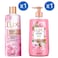 Lux Soft Rose Body Wash and Soft Rose and Almond Oil Perfumed Hand Wash 200ml+300ml