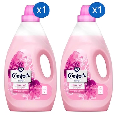 Comfort Fabric Softener Flora Soft 3L Pack of 2