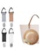 KASTWAVE 4Pcs Elastic Hat Clip for Travel, Hat Holder Hands Free Bag Accessory for Traveling Bags, Backpacks, Purses, Totes Black