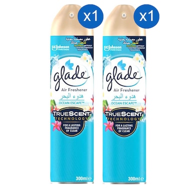 Glade TrueScent Air Freshener Spray Ocean Escape 300ml Pack of 2
