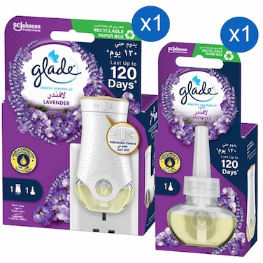 Glade Electric Scented Oil Holder + Glade Lavender Refill